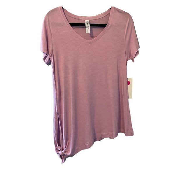 Yogalicious Tops - YOGALICIOUS Soft & Airy Short Sleeve V-neck Neck